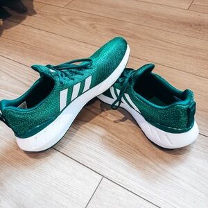 Green Adidas shoes size M11.5